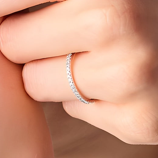 0.2 CT. TW Lab-Grown Diamond Band in 14K White Gold (I/SI2)