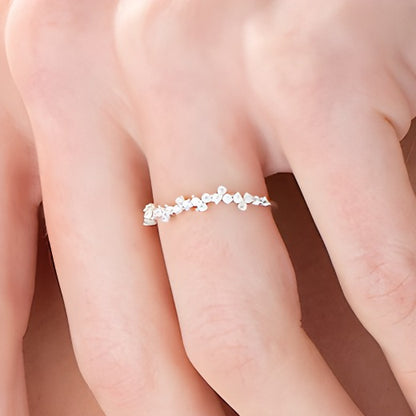 0.25 CT. TW Diamond Scatter Anniversary Band in 10K White Gold