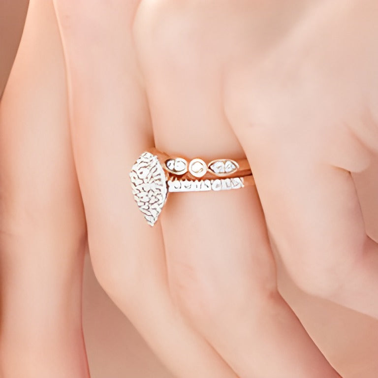 1.0 CT. TW Composite Pear-Shaped Diamond Art Deco Bridal Set in 10K Rose Gold