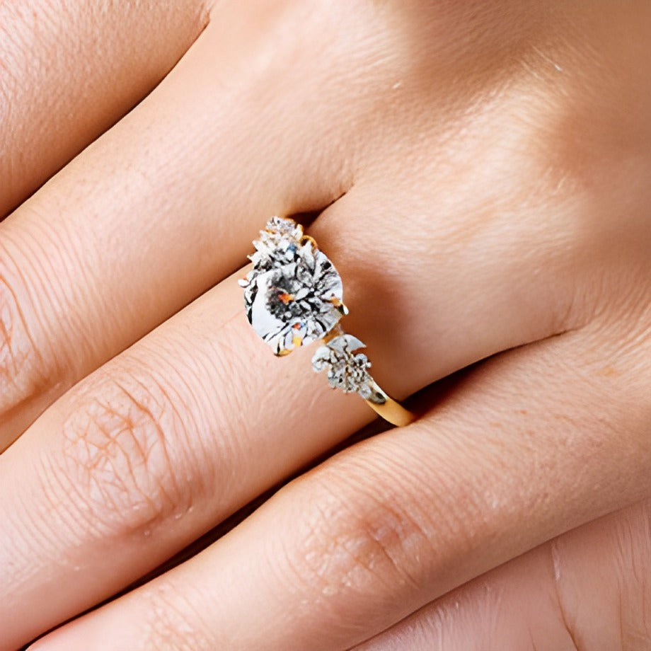 3.33 CT. TW Lab-Grown Diamond Engagement Ring in 14K Gold (F/VS2)