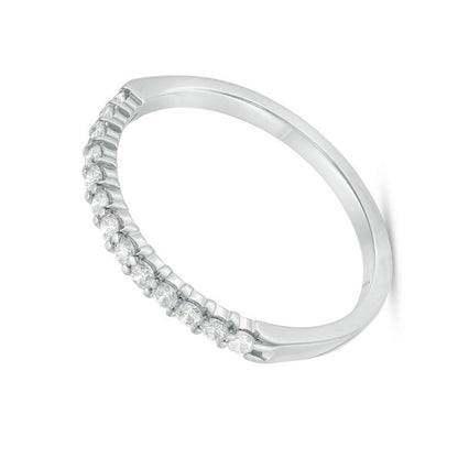 0.25 CT. TW Diamond Band in 14K White Gold