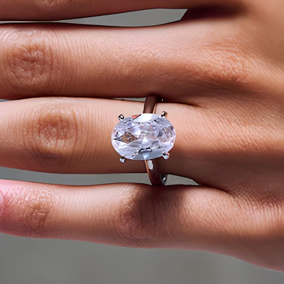 5.25 CT. TW Lab-Grown Diamond Solitaire Engagement Ring in 14K White Gold (F/VS2)