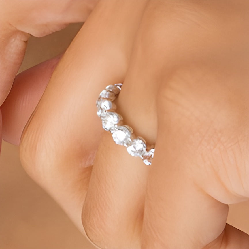 4.0 CT. TW Lab-Grown Diamond Eternity Anniversary Band in 14K White Gold (F/VS2)