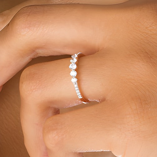 0.33 CT. TW Diamond Five Stone Anniversary Band in 10K Rose Gold