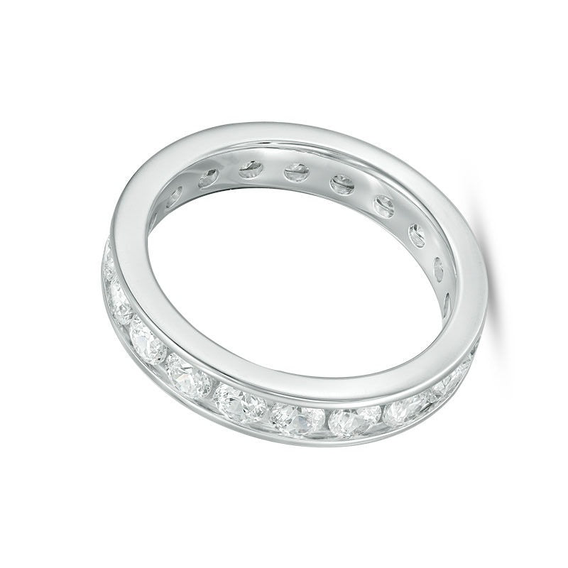 2.0 CT. TW Diamond Channel-Set Eternity Band in 14K White Gold (H/SI2)