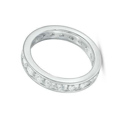 2.0 CT. TW Diamond Channel-Set Eternity Band in 14K White Gold (H/SI2)