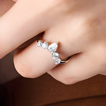 1.0 CT. TW Pear-Shaped Lab-Grown Diamond Solitaire Enhancer Ring in 14K White Gold (F/VS2)