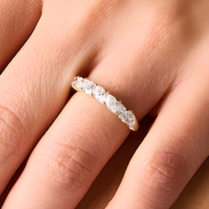 1.0 CT. TW Marquise-Cut Lab-Grown Diamond Seven Stone Anniversary Band in 14K Gold (F/VS2)