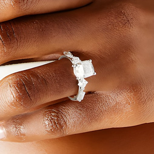 3.0 CT. TW Multi-Shaped Lab-Grown Diamond Engagement Ring in 14K White Gold (F/VS2)
