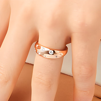0.25 CT. TW Diamond Bubbles Band in 10K Rose Gold