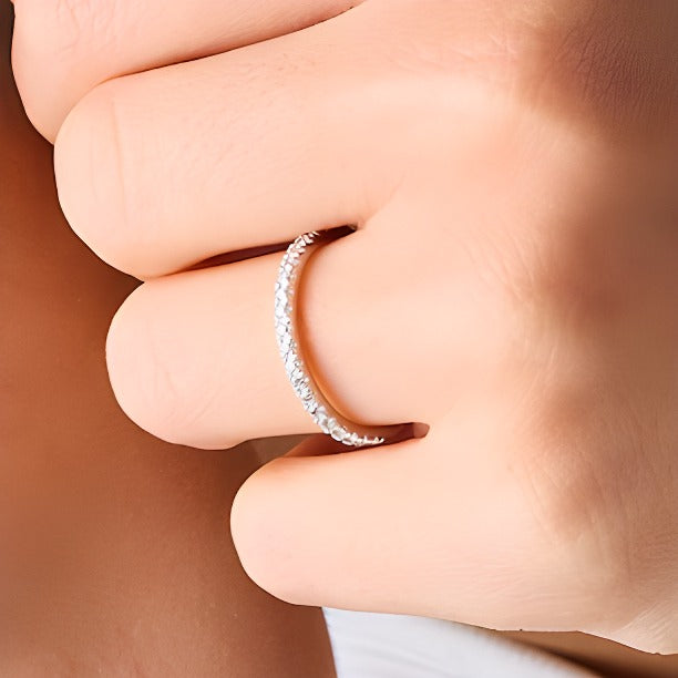 0.25 CT. TW Lab-Grown Diamond Band in 14K White Gold (F/SI2)