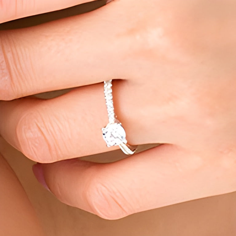 Zales Private Collection 1.0 CT. TW Colourless Diamond Engagement Ring in 14K Two-Tone Gold (F/I1)