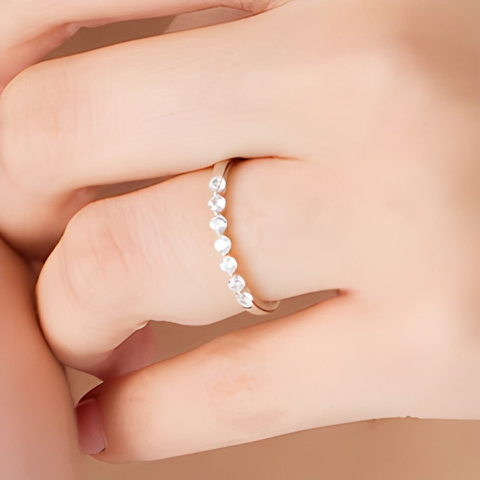 0.25 CT. TW Diamond Seven Stone Anniversary Band in 10K White Gold