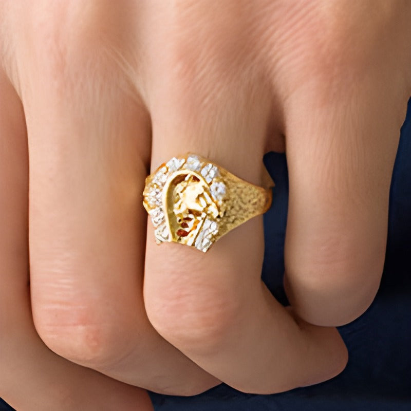 0.25 CT. TW Diamond Lucky Horse Ring in 10K Gold