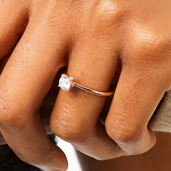 0.5 CT. TW Diamond Engagement Ring in 14K Rose Gold