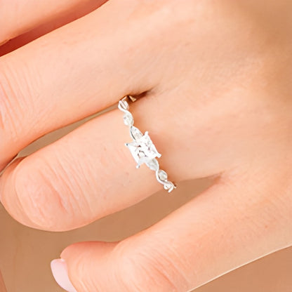 0.63 CT. TW Princess-Cut Diamond Engagement Ring in 14K White Gold (I/SI2)