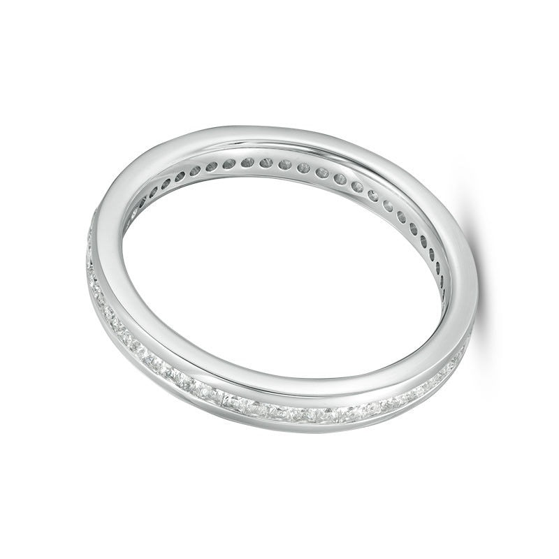 0.5 CT. TW Princess-Cut Diamond Eternity Band in 14K White Gold (H/SI2)