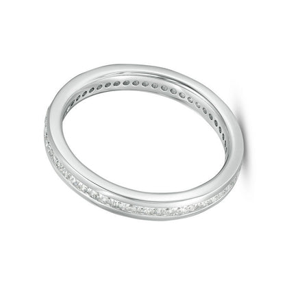 0.5 CT. TW Princess-Cut Diamond Eternity Band in 14K White Gold (H/SI2)