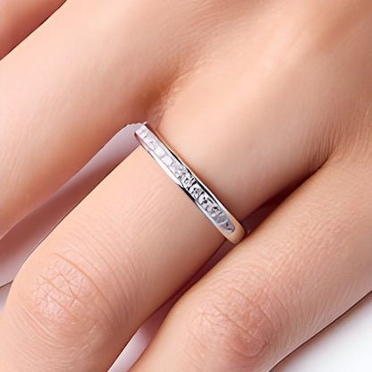 0.25 CT. TW Diamond Band in 14K White Gold