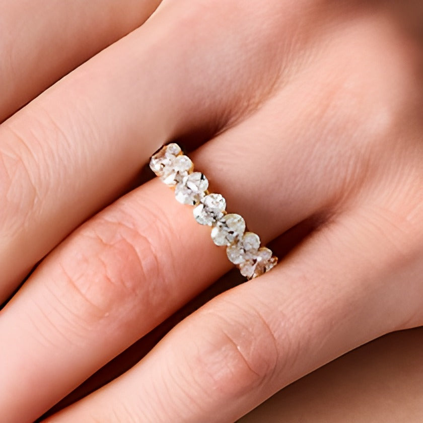 4.33 CT. TW Oval Lab-Grown Diamond Eternity Band in 14K Gold (F/VS2) - Size 6