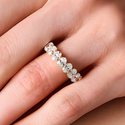 4.33 CT. TW Oval Lab-Grown Diamond Eternity Band in 14K Gold (F/VS2) - Size 6