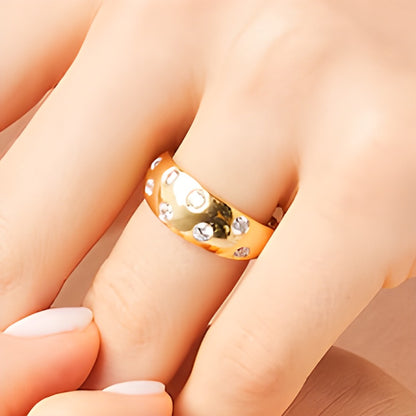 0.5 CT. TW Diamond Bubbles Band in 10K Gold