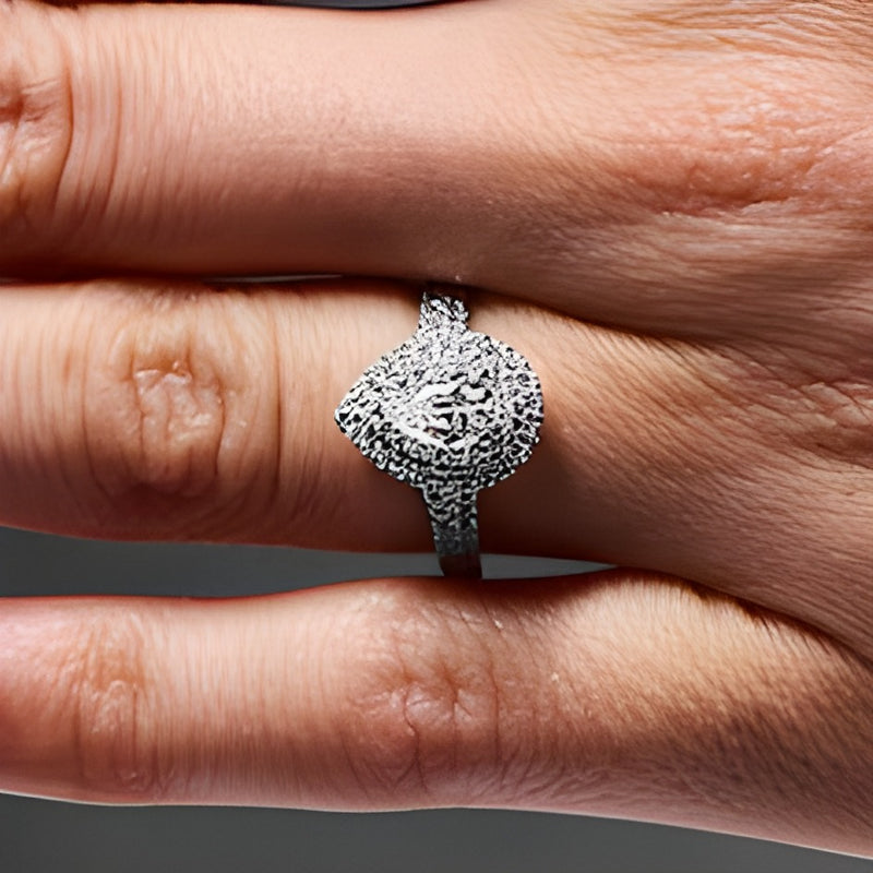 1.0 CT. TW Pear-Shaped Lab-Grown Diamond Double-Frame Engagement Ring in 14K White Gold (F/VS2)