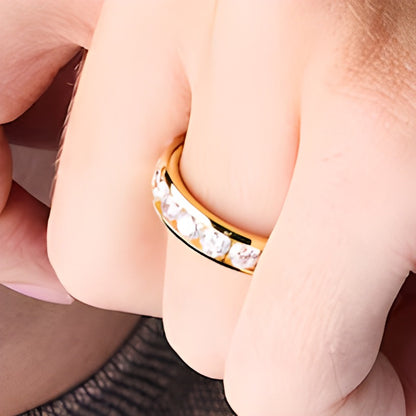 2.0 CT. TW Lab-Grown Diamond Channel-Set Band in 10K Gold (F/VS2)