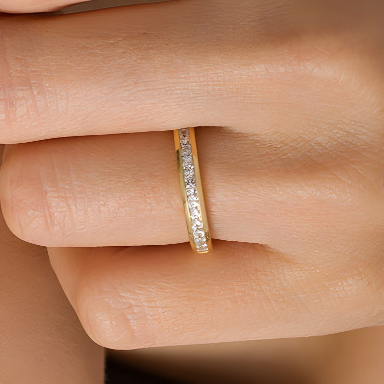 0.5 CT. TW Princess-Cut Diamond Wedding Band in 10K Gold