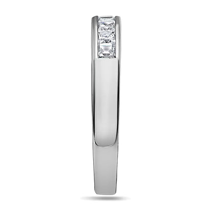 0.5 CT. TW Princess-Cut Diamond Nine Stone Wedding Band in Platinum (I/SI2)