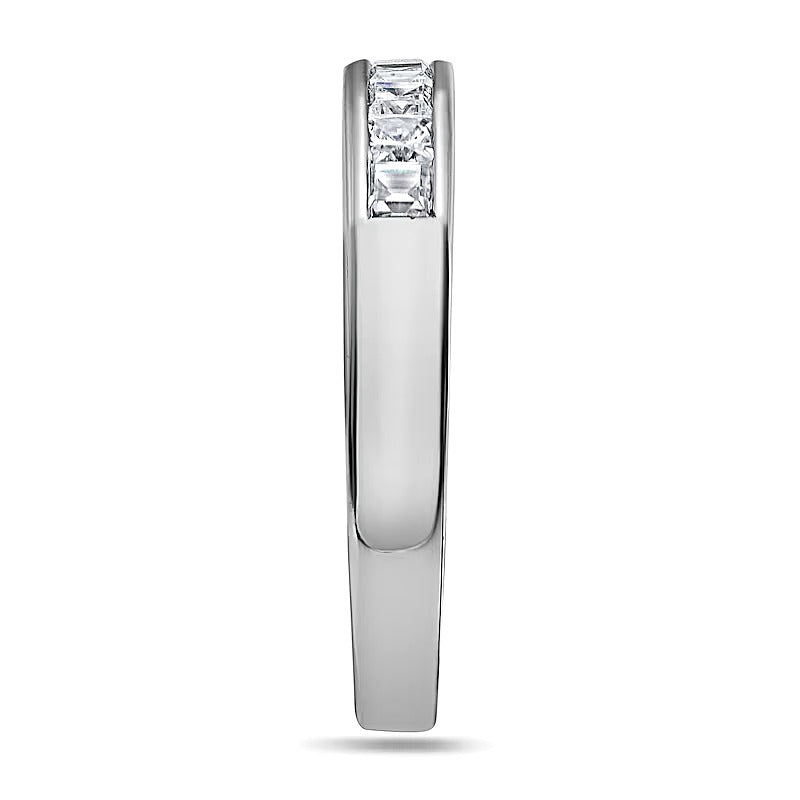 0.5 CT. TW Princess-Cut Diamond Nine Stone Wedding Band in Platinum (I/SI2)