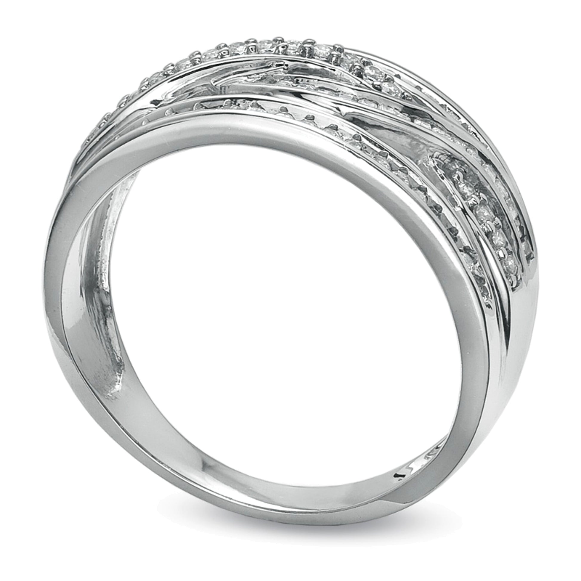 0.38 CT. TW Diamond Infinity Band in 10K White Gold