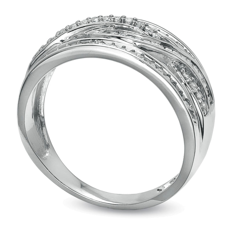 0.38 CT. TW Diamond Infinity Band in 10K White Gold