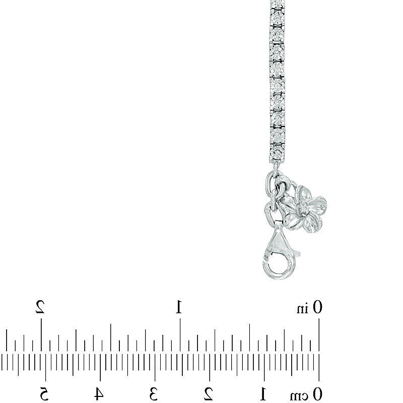 0.33 CT. TW Diamond Tennis Bracelet in Sterling Silver - 7.5"