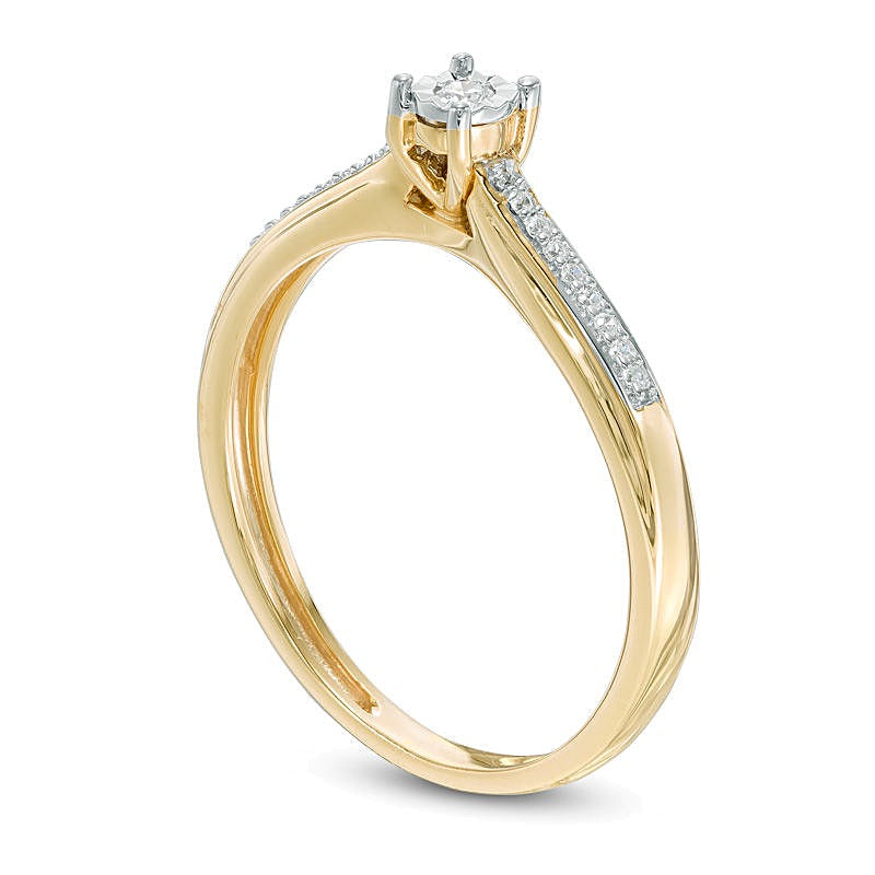 0.07 CT. TW Diamond Promise Ring in 10K Gold