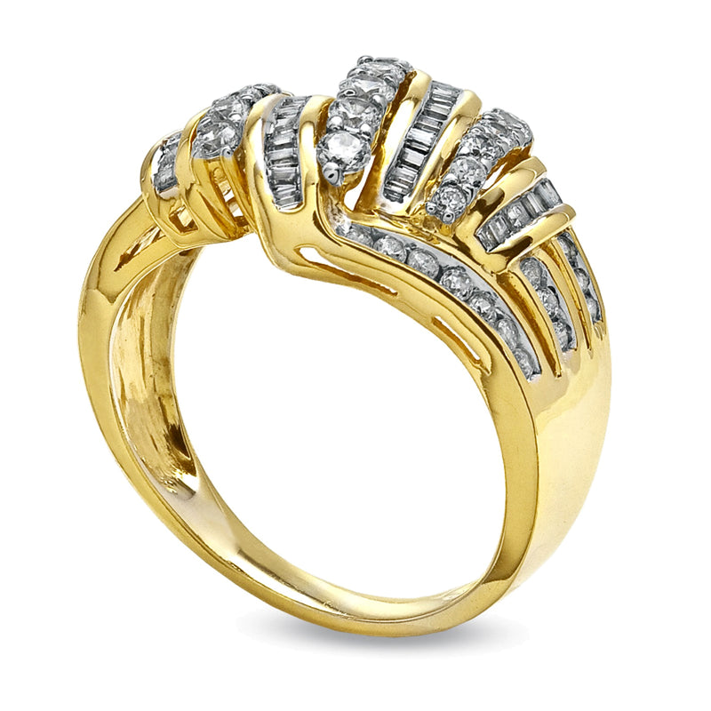 0.75 CT. TW Diamond Swirl Ring in 10K Gold