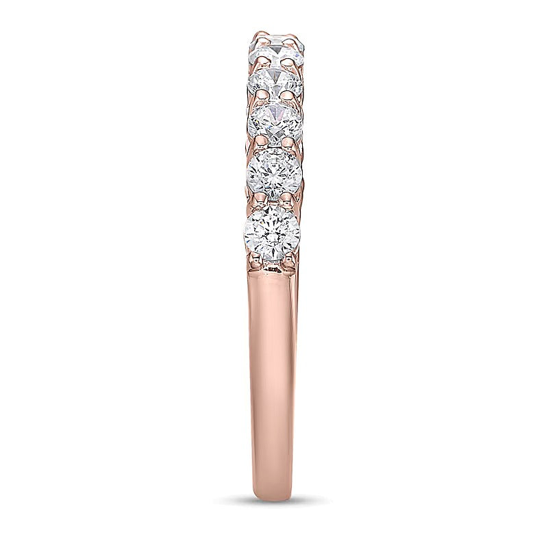 0.75 CT. TW Diamond Eleven Stone Band in 10K Rose Gold (I/I2)
