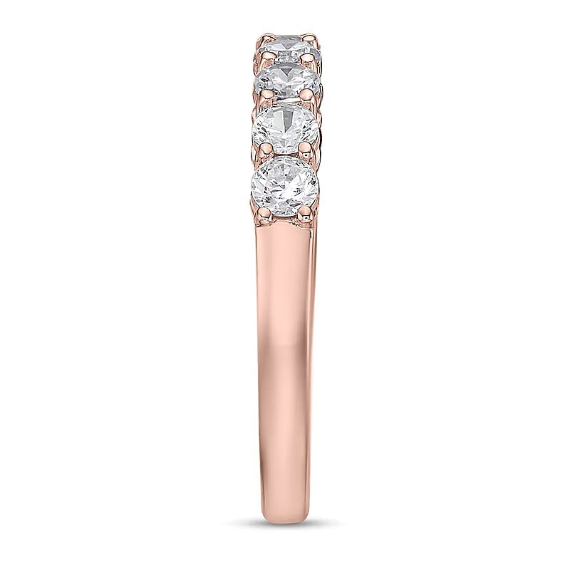 0.75 CT. TW Diamond Nine Stone Band in 10K Rose Gold (I/I2)