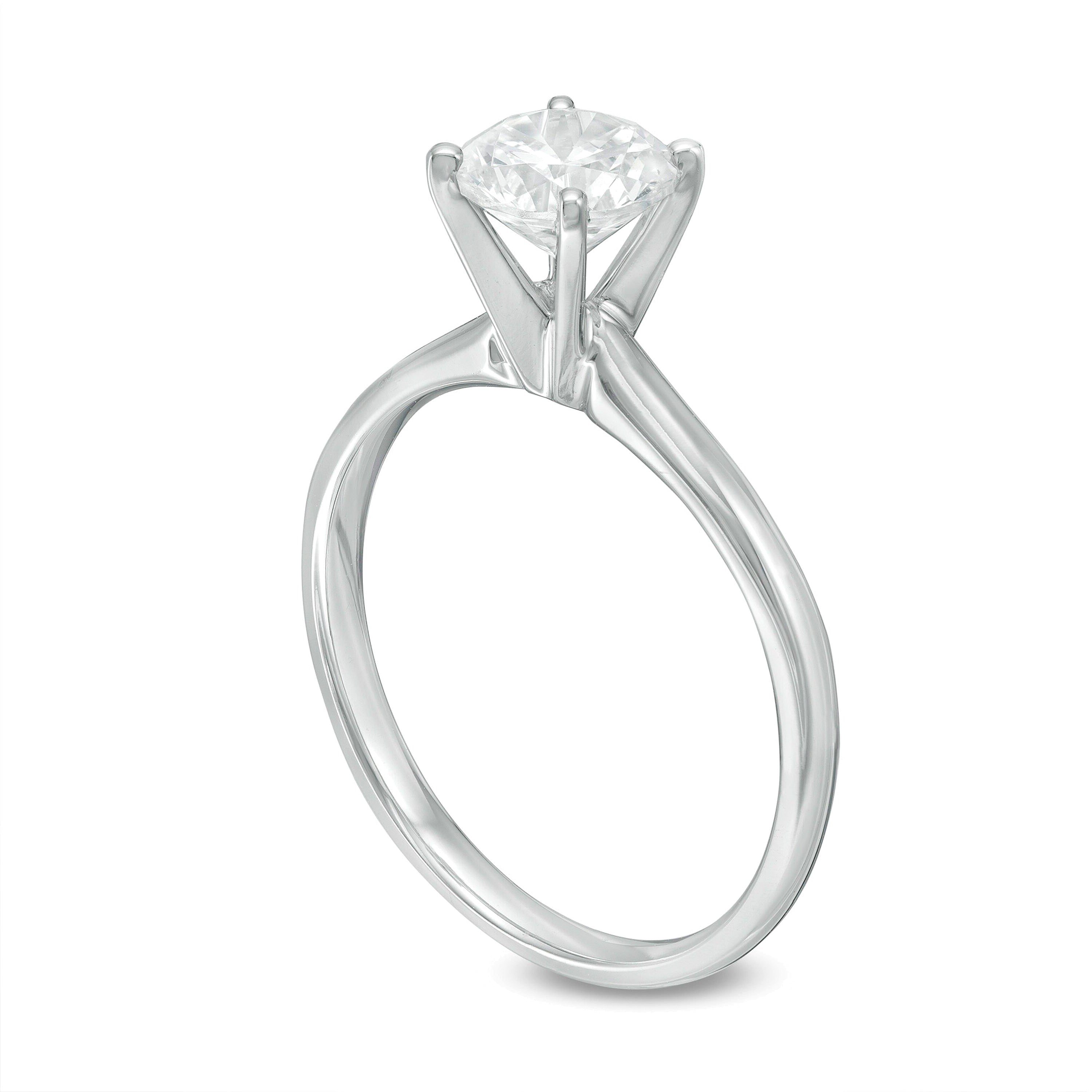 1.5 CT. Diamond Solitaire Engagement Ring in 14K White Gold (K/I3)