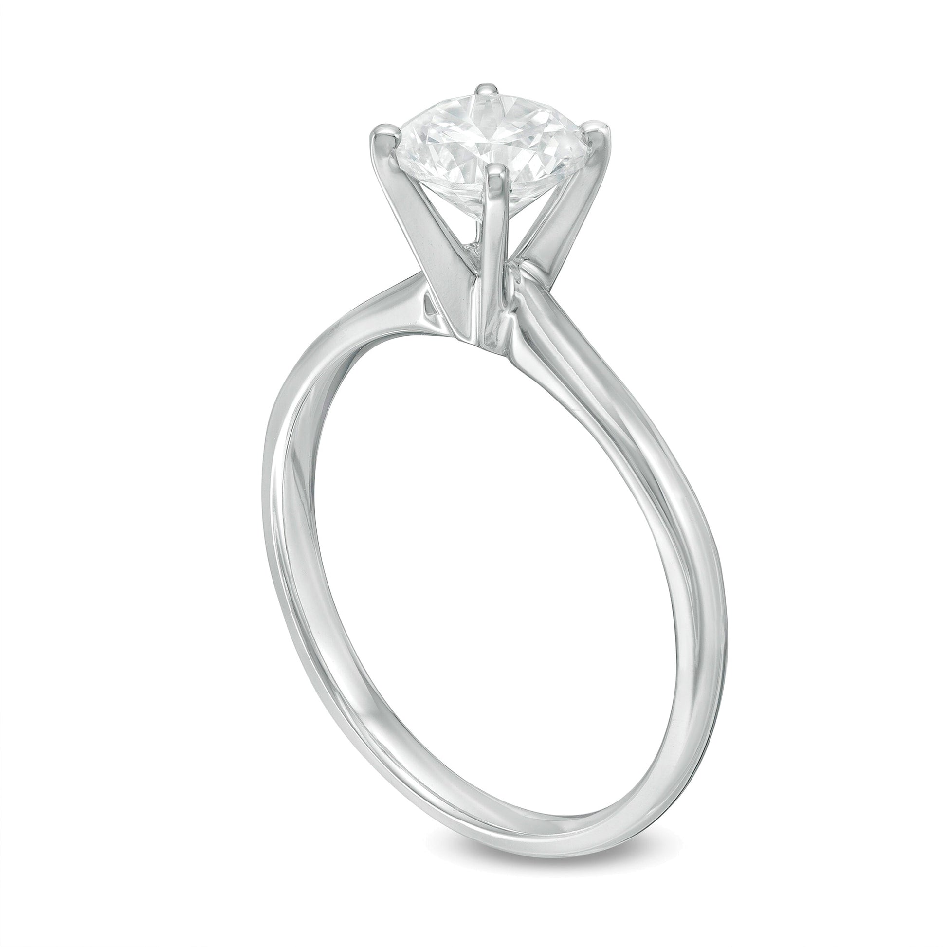 1.5 CT. Diamond Solitaire Engagement Ring in 14K White Gold (K/I3)
