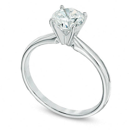1.0 CT. Diamond Solitaire Engagement Ring in 14K White Gold (J/I1)