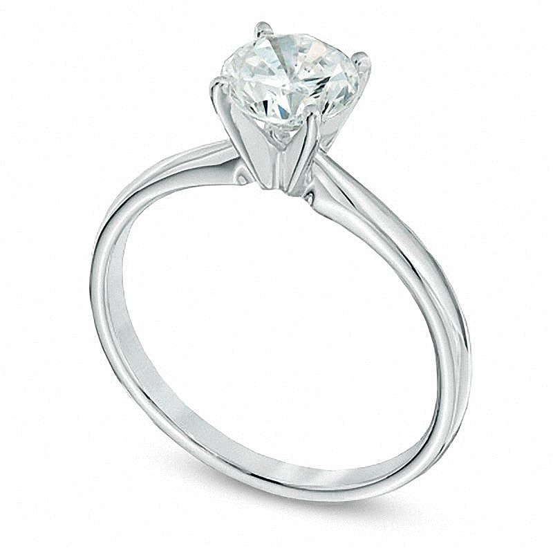 1.0 CT. Diamond Solitaire Engagement Ring in 14K White Gold (J/I1)