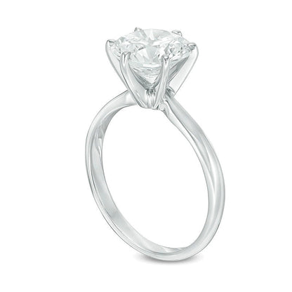 3.0 CT. Diamond Solitaire Engagement Ring in 14K White Gold (I/I2)