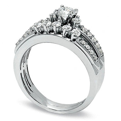 0.75 CT. TW Diamond Bridal Set in 14K White Gold