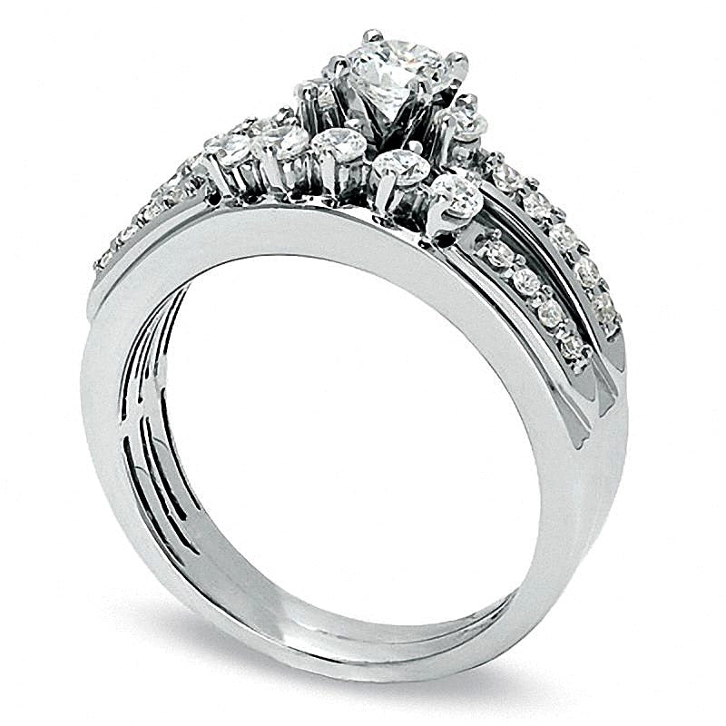 0.75 CT. TW Diamond Bridal Set in 14K White Gold