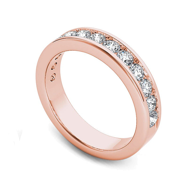 1.0 CT. TW Diamond Wedding Band in 14K Rose Gold