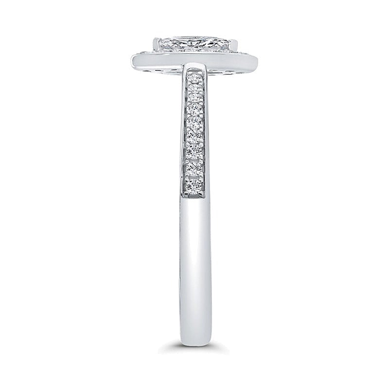 0.25 CT. TW Marquise-Cut Diamond Frame Promise Ring in 10K White Gold