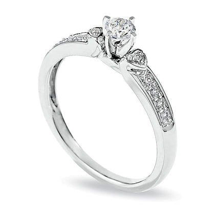 0.2 CT. TW Diamond Promise Ring in 10K White Gold
