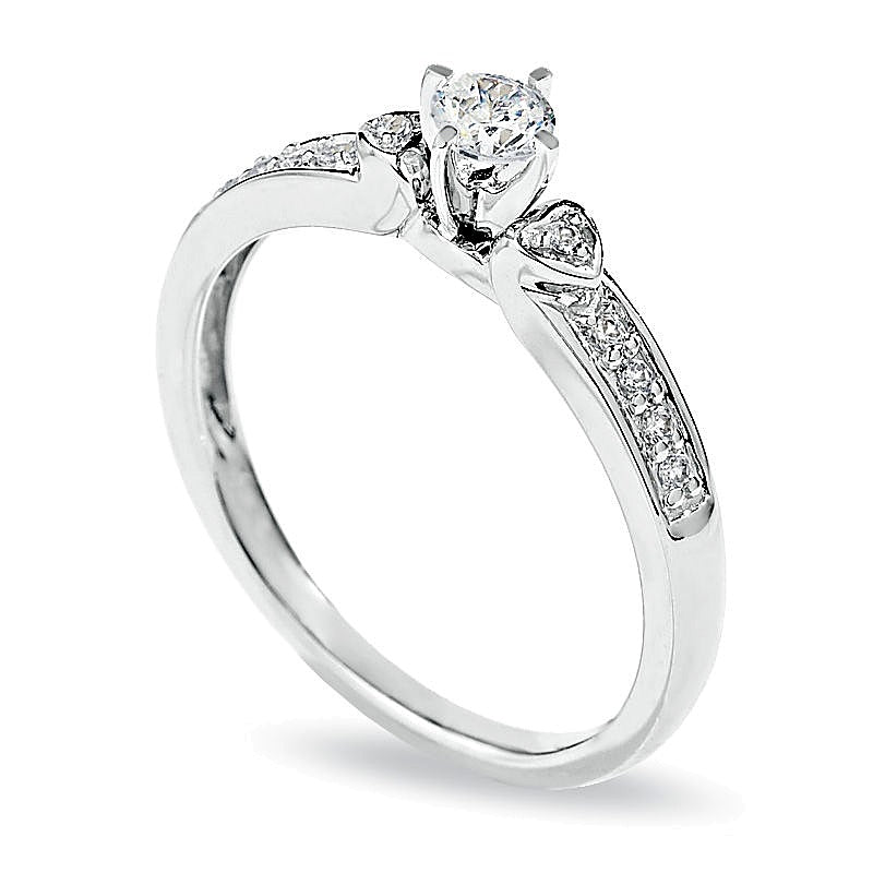 0.2 CT. TW Diamond Promise Ring in 10K White Gold
