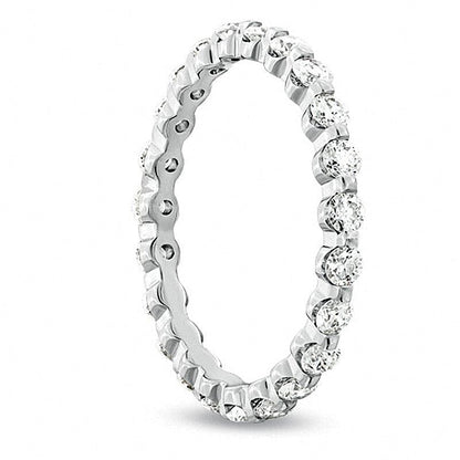 0.75 CT. TW Diamond Eternity Wedding Band in 14K White Gold